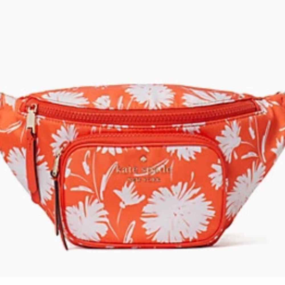 Kate Spade floral orange belt bag - Picture 3 of 7